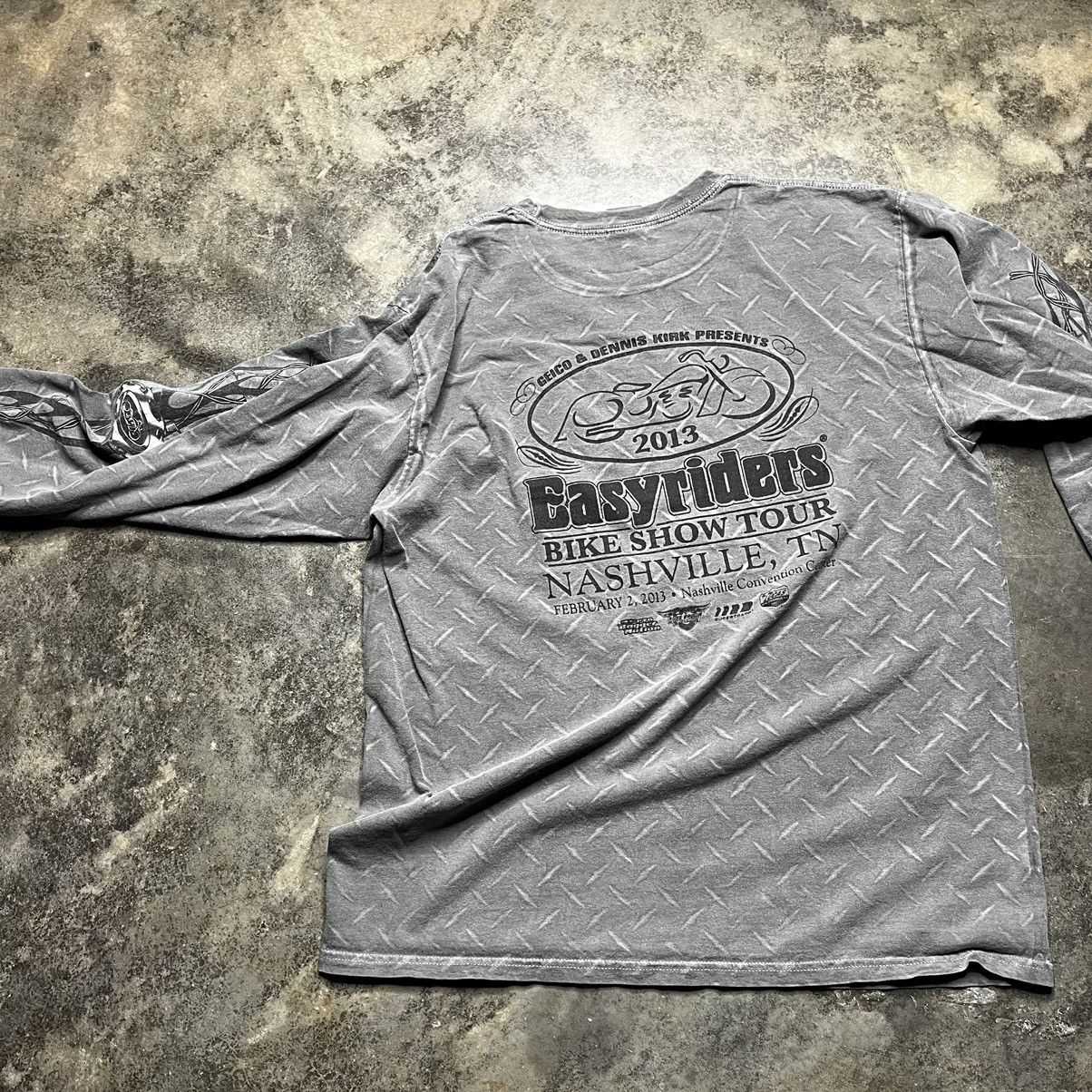 Vintage vintage easyriders choppers longsleeve steel tshirt Size US XL / EU 56 / 4 - 3 Thumbnail