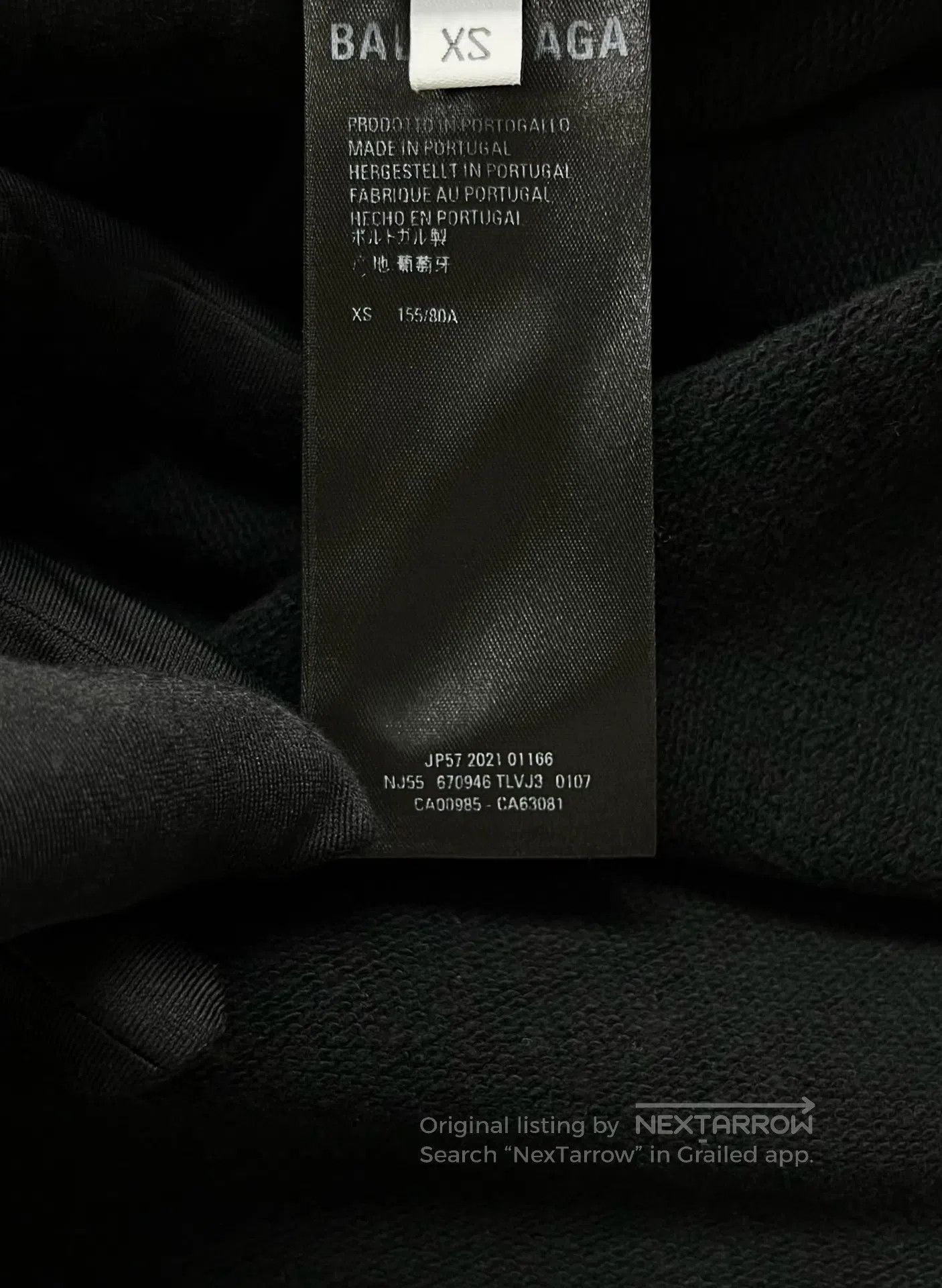 Balenciaga Balenciaga SS22 Black Distressed Wheat Ear Scissors Hoodie Size XS / US 0-2 / IT 36-38 - 4 Thumbnail