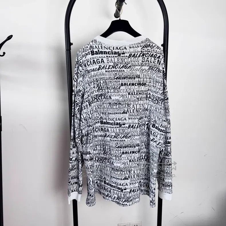 Balenciaga Balenciaga Lettering Printed Long-sleeve T-shirt Size US S / EU 44-46 / 1 - 2 Thumbnail