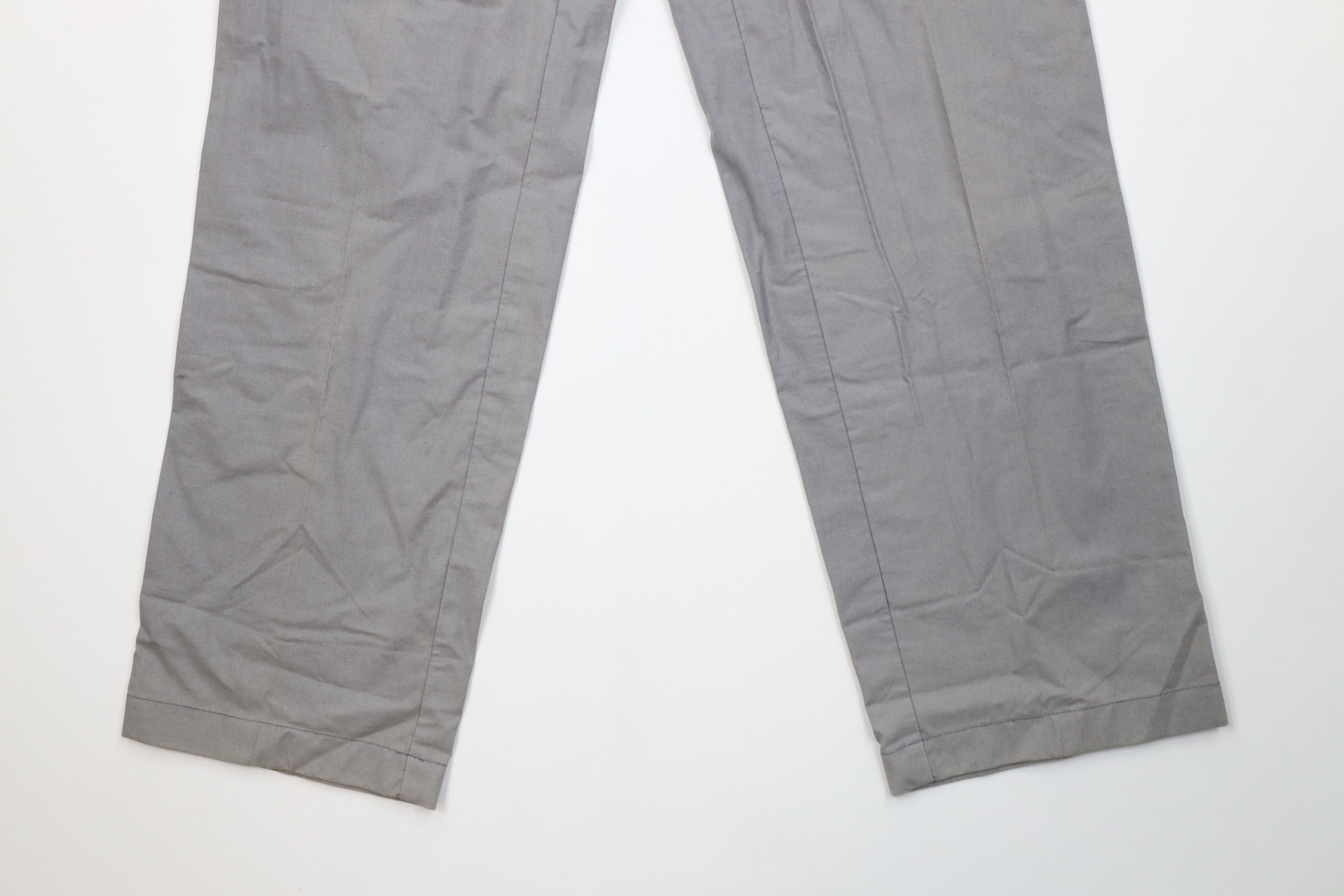 Nike Deadstock Vintage 80s Nike Basketball Pants Gray Cotton Size US 34 / EU 50 - 4 Thumbnail
