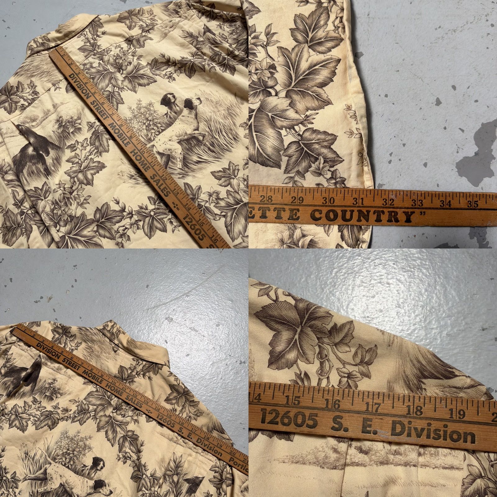 Polo Ralph Lauren Vintage Polo Ralph Lauren Dog Hunting Floral All Over Print Button Shirt L Mens Size US L / EU 52-54 / 3 - 8 Thumbnail