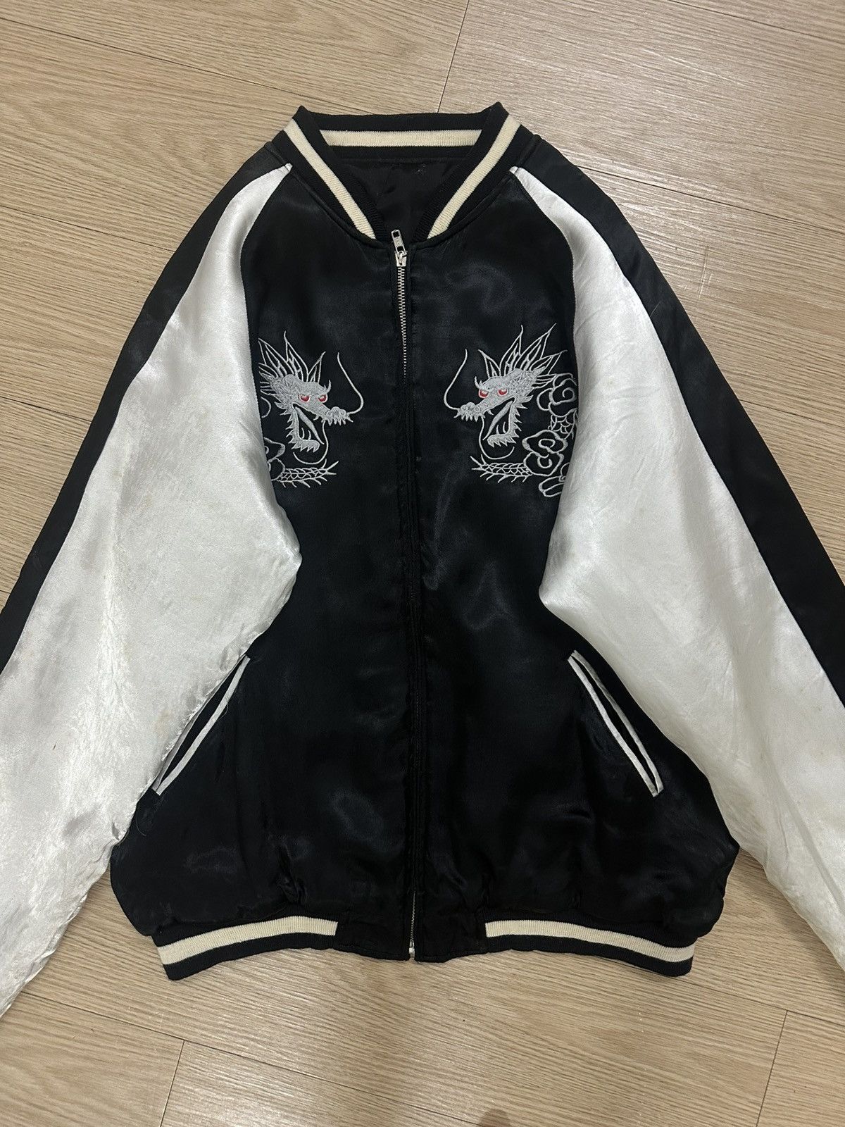 Beauty Beast × Japanese Brand Pearl Diver Bright Co Ltd Dragon Reversible Sukajan Jacket Size US M / EU 48-50 / 2 - 5 Thumbnail
