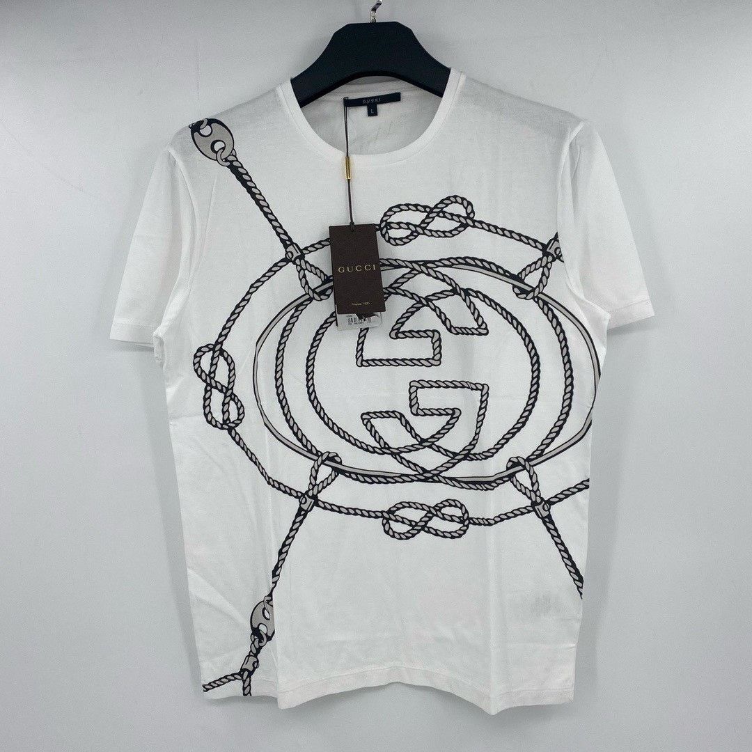 Gucci Gucci knot double G white short sleeves Nextarrow-2412 Size US L / EU 52-54 / 3 - 1 Thumbnail