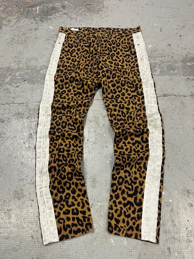 Dries Van Noten Dries Van Noten Leopard Print Camel Jeans Size US 32 / EU 48 - 1 Thumbnail