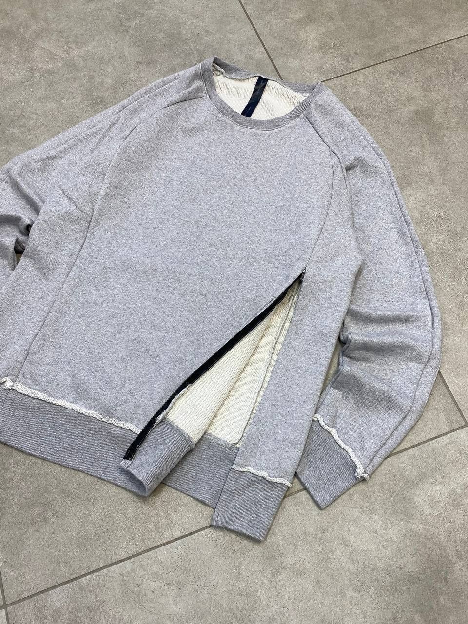 junhashimoto WJK Jun Hashimoto Side Ziper Distressed Finish Sweatshirt Size US L / EU 52-54 / 3 - 7 Thumbnail