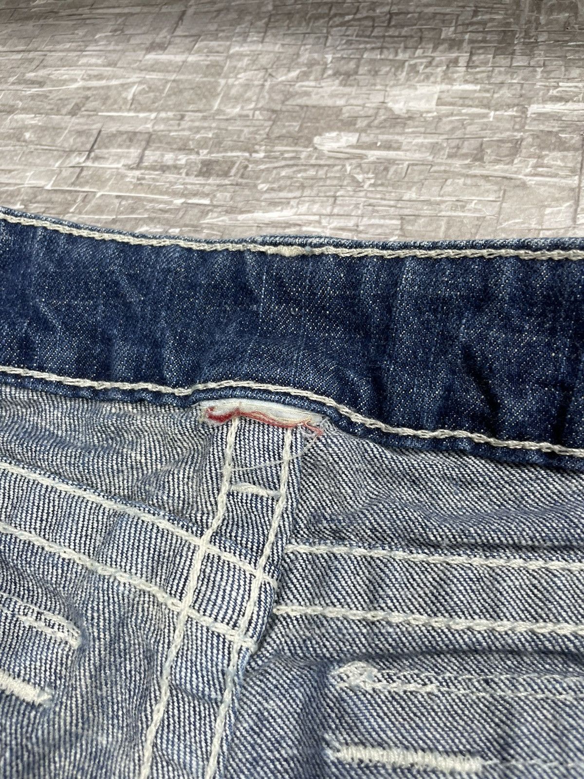 True Religion True Religion Rare Vintage Flared Contrast Stitch Y2K Jeans Size 26" / US 2 / IT 38 - 12 Thumbnail