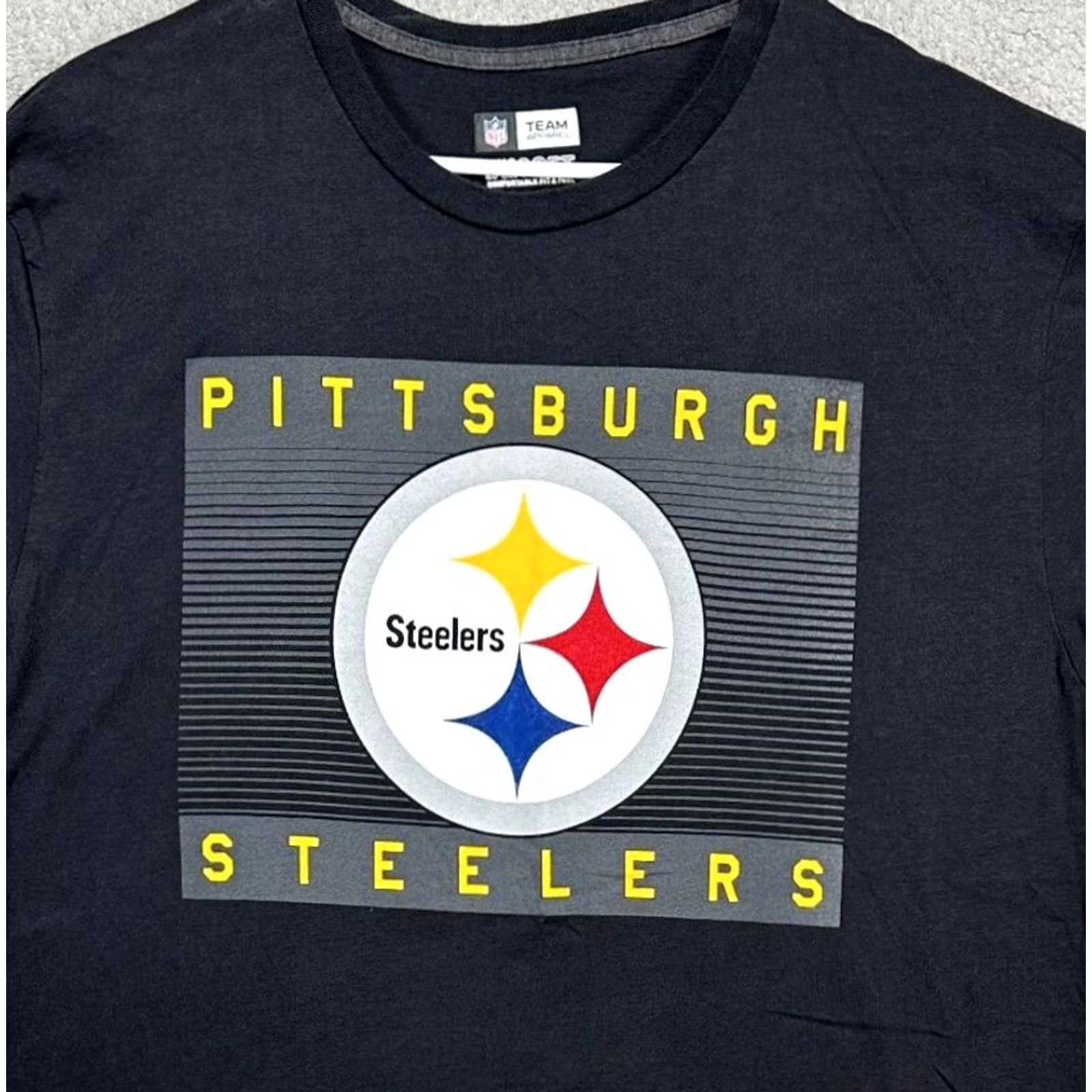 NFL NFL Pittsburgh Steelers Shirt Mens XL Black Football Tee Team Apparel Size US XL / EU 56 / 4 - 2 Thumbnail