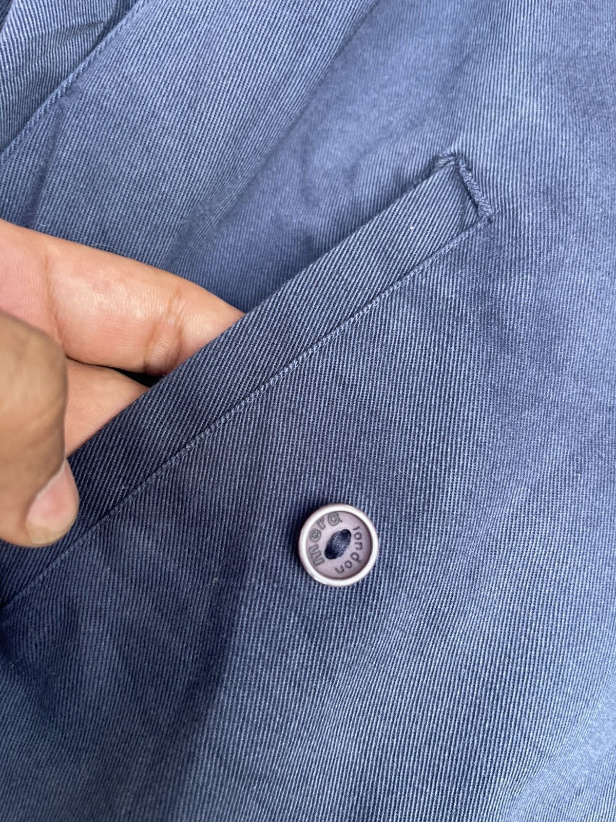 Merc Merc London Navy Zip Jacket Ribbed Hem, Button Pockets Size US S / EU 44-46 / 1 - 4 Thumbnail