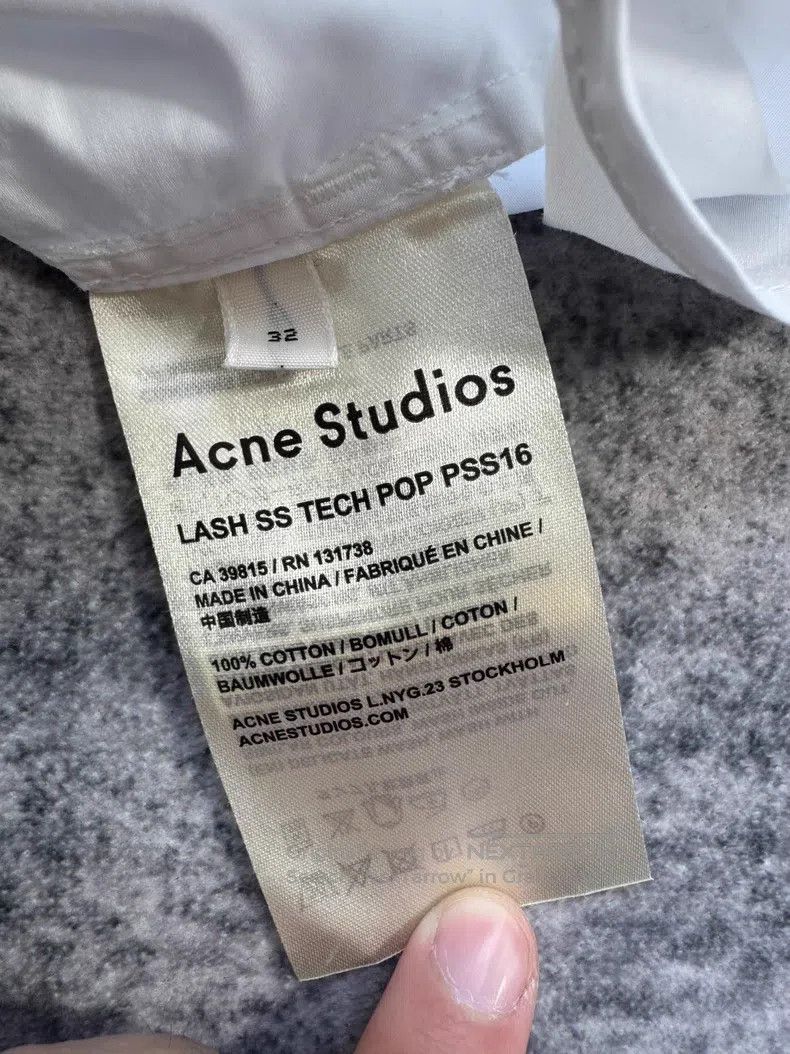 Acne Studios Acne Studios White Pocket Short Sleeve Shirt Size 4XL / US 24-26 - 6 Thumbnail