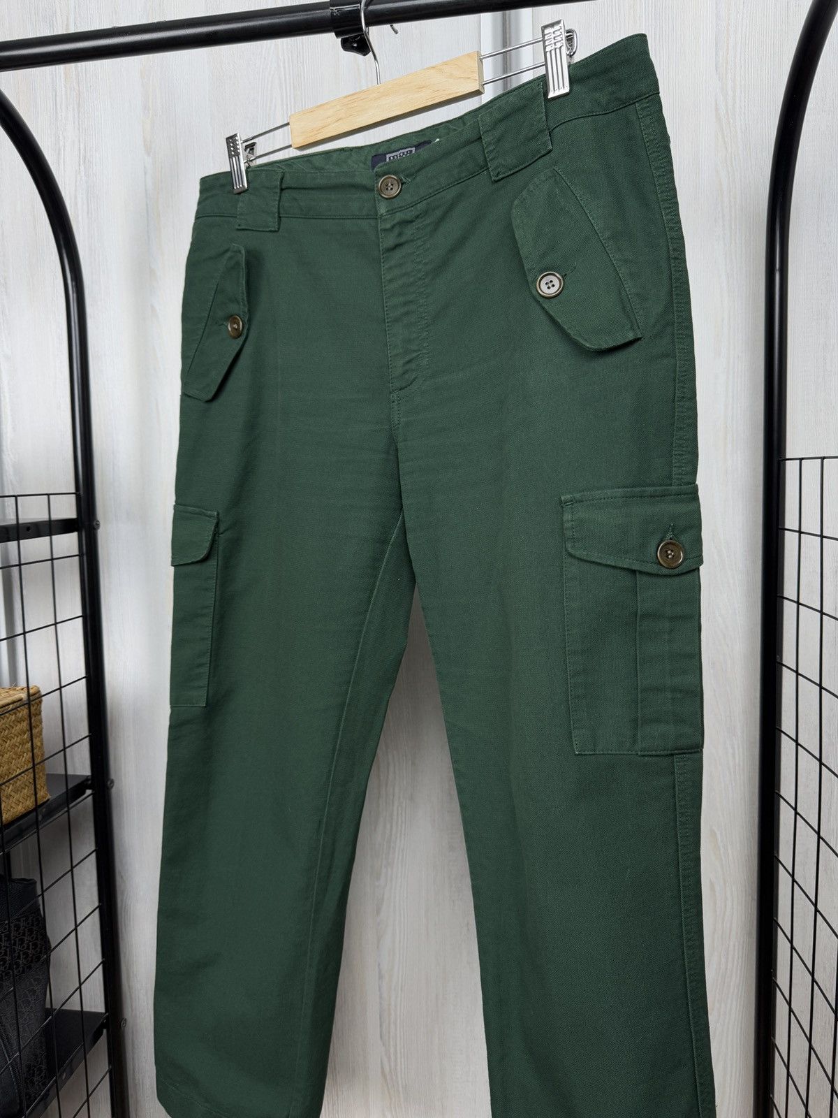 Aspesi Aspesi Blu vintage green cargo utility y2k pants Size 32" / US 10 / IT 46 - 6 Thumbnail