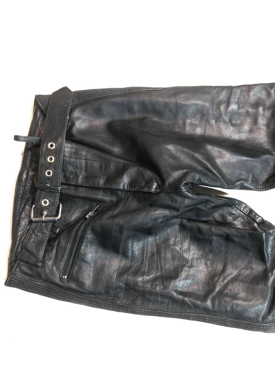 Vintage Leder Vintage Rare Moto Biker Leather Pants Size US 29 - 5 Thumbnail