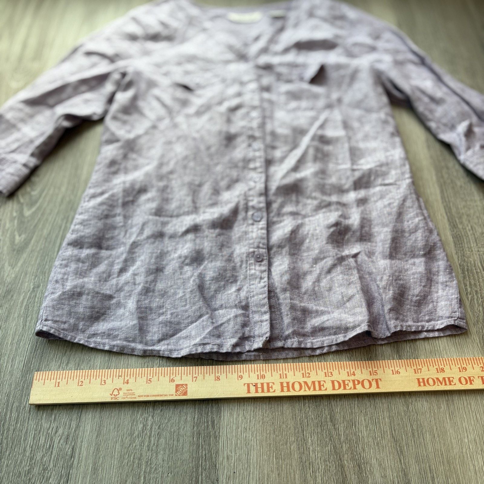 Orvis Orvis Women's 100% Linen Tunic Shirt Small Gray Button Fron Size US S / EU 44-46 / 1 - 4 Thumbnail