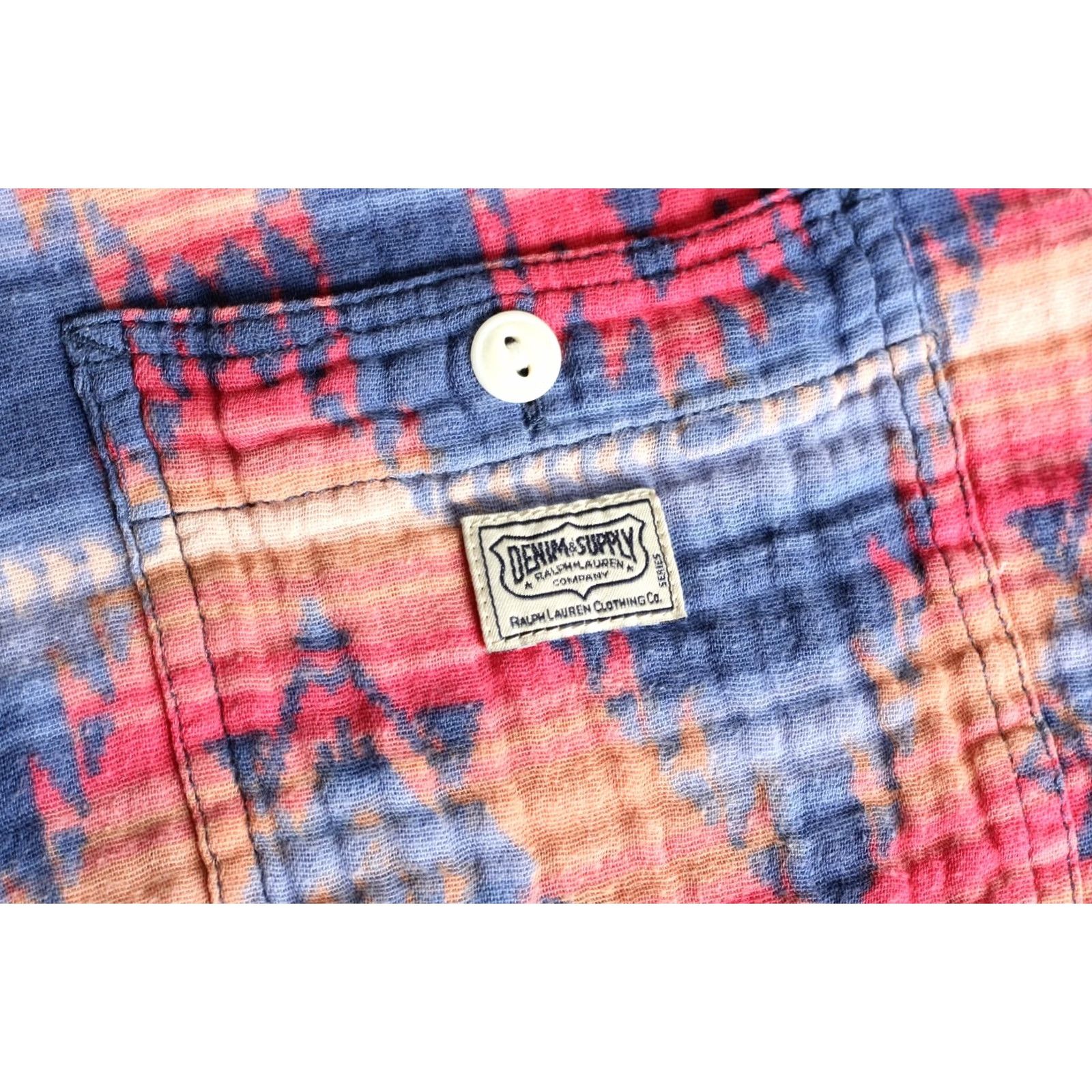 Vintage DENIM & SUPPLY RALPH LAUREN Shirt Men Size S Regular Short Sleeve Aztec Multicoloured Size US S / EU 44-46 / 1 - 4 Thumbnail