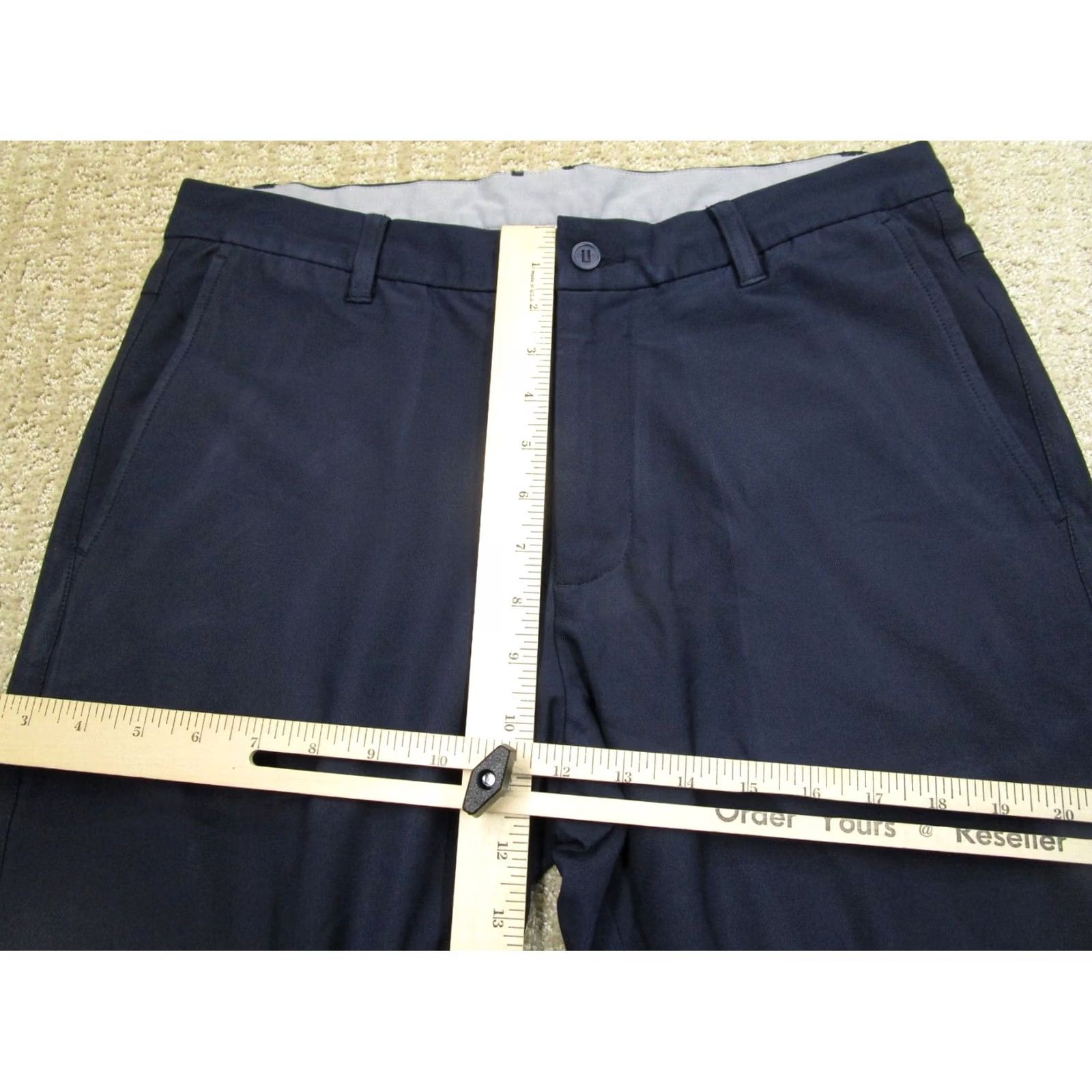 Footjoy FootJoy Pants Men 33x30 Blue Chino Golf Performance Relaxed Straight Front Pockets Logo Casual Sports 33 in Regular Color: Blue Mens Size US 33 - 7 Thumbnail