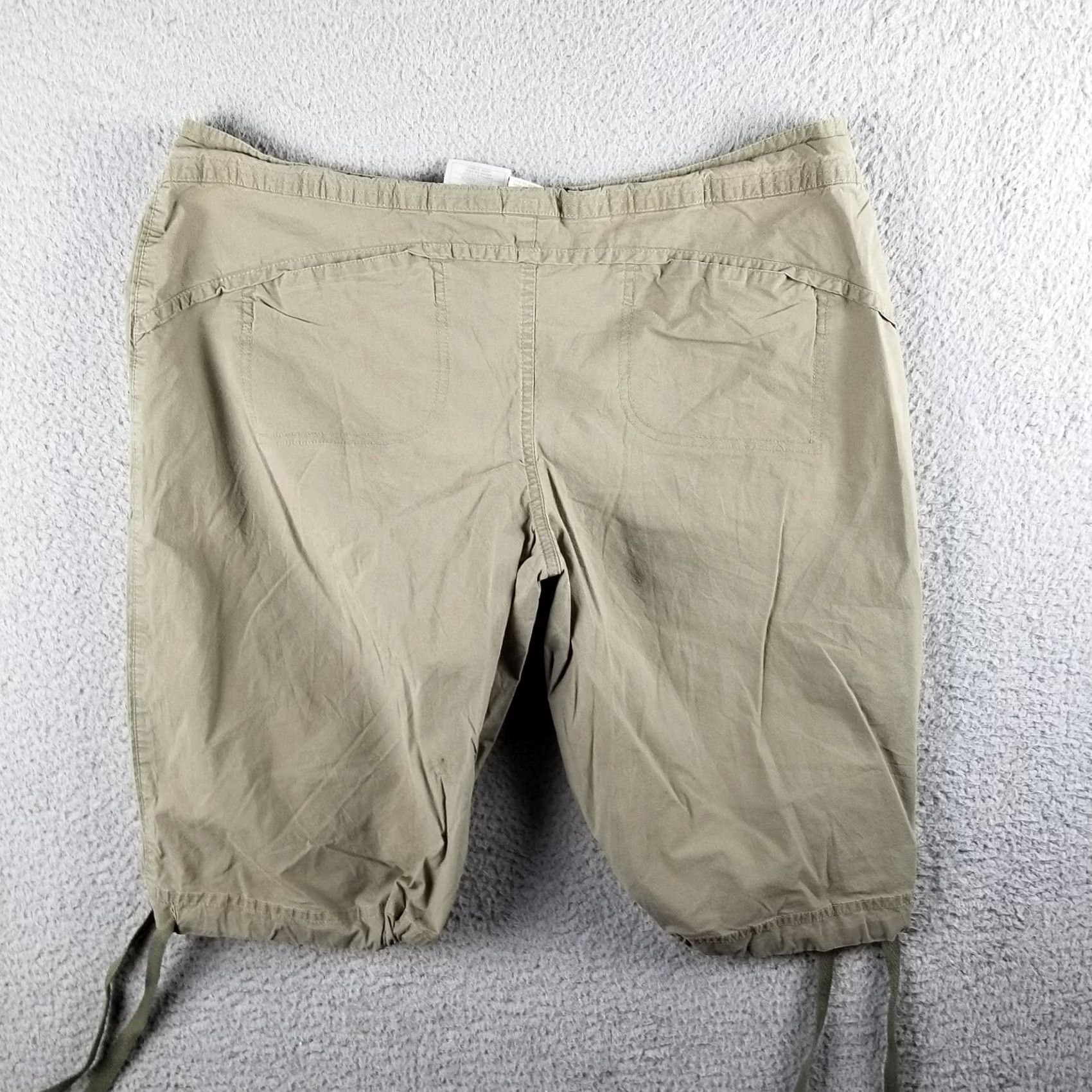 Nike VINTAGE Nike Shorts 34W Beige Hiking Outdoor Drawstring Cinch Legs Size US 34 / EU 50 - 7 Thumbnail