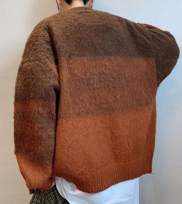 Japanese Brand Retro vintage fashion gradient effect fluffy cardigan Size US XXL / EU 58 / 5 - 3 Thumbnail