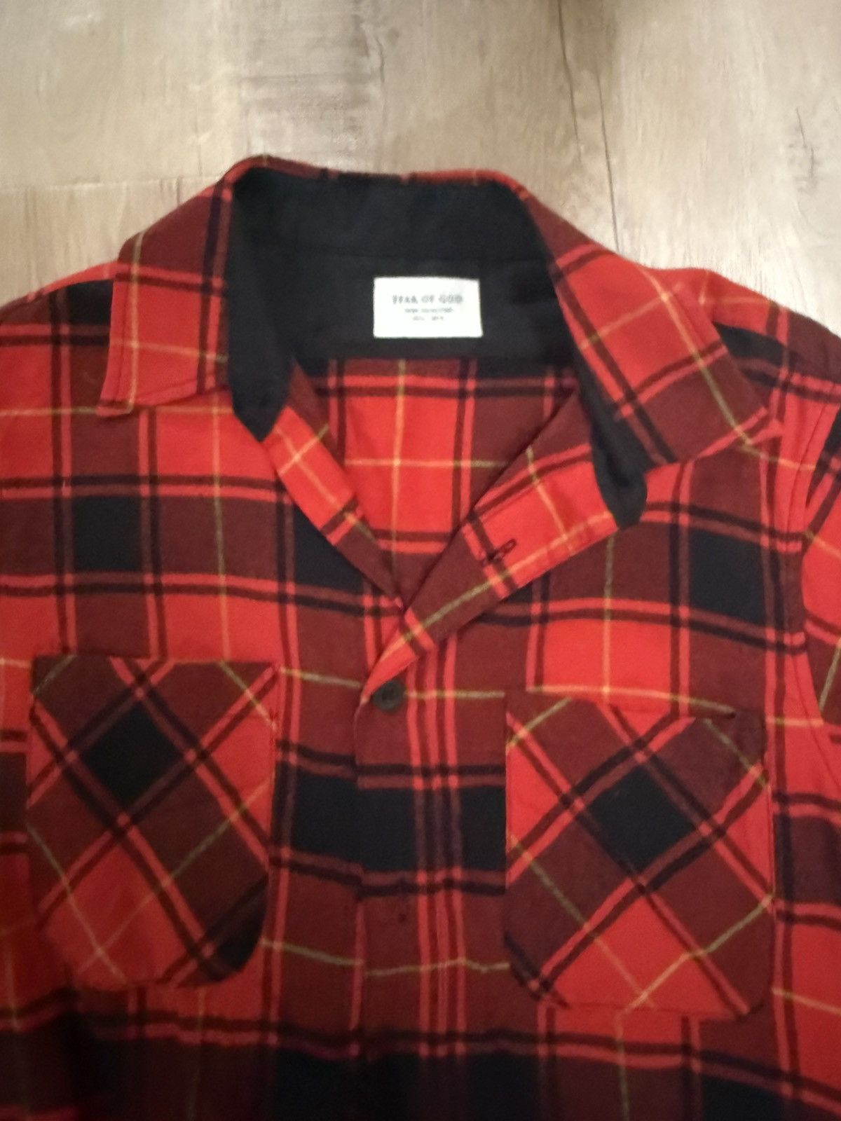 Fear of God Fear of gold mens plaid cutoff Size US XL / EU 56 / 4 - 2 Thumbnail