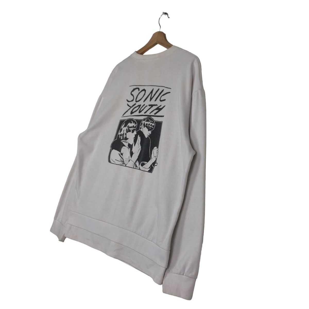 Japanese Brand 🔥Vintage Sweatshirt Sonic Youth Big Logo Design Size US M / EU 48-50 / 2 - 9 Thumbnail