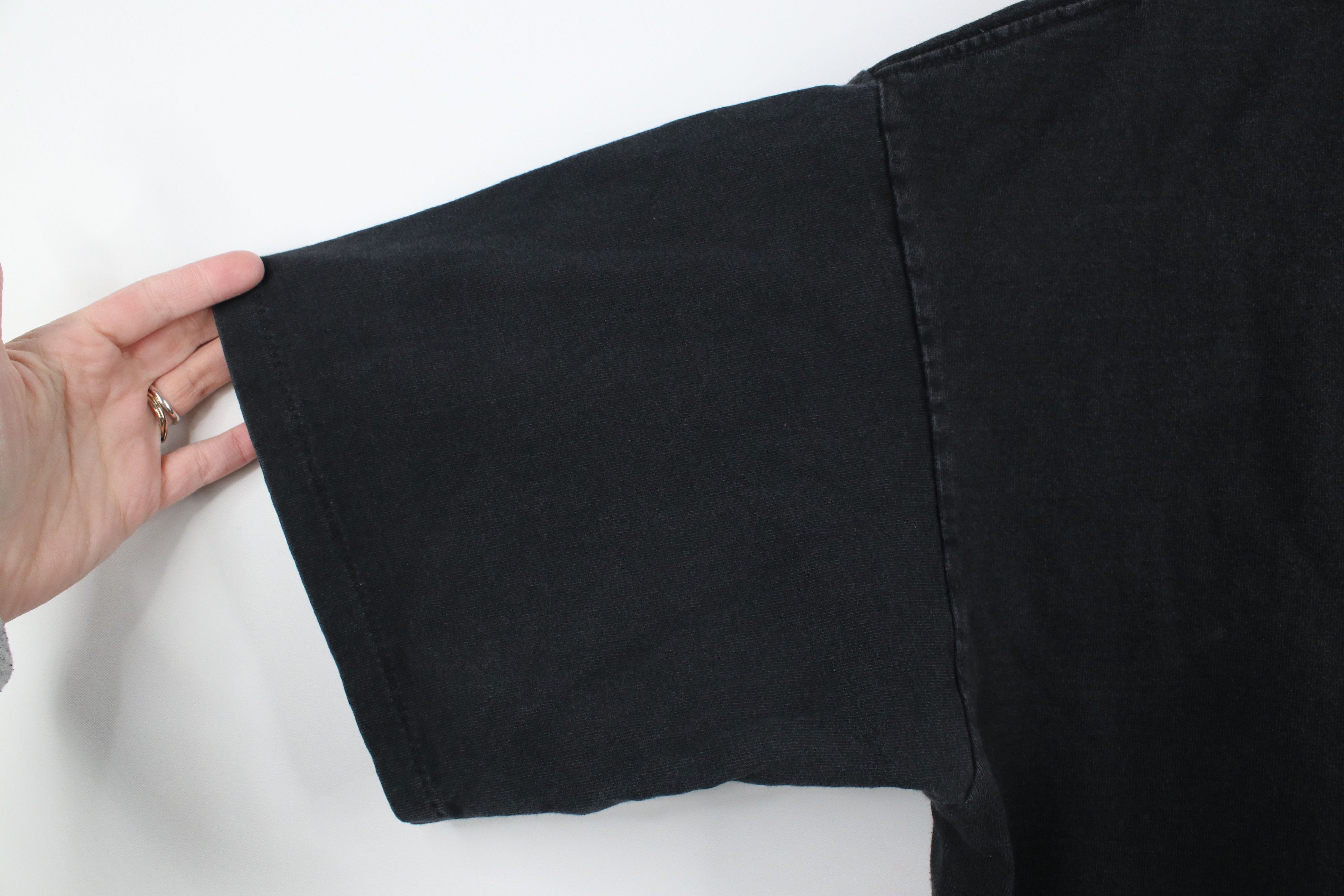Vintage Vintage 90s Streetwear Heavyweight T-Shirt Black Cotton Size US XXL / EU 58 / 5 - 9 Thumbnail