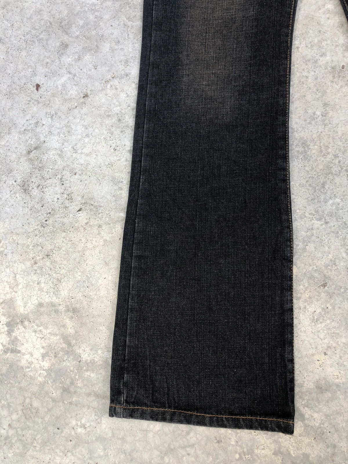 If Six Was Nine Japanese Aqua Flared Jeans Double Waist Distressed Size US 30 / EU 46 - 6 Thumbnail