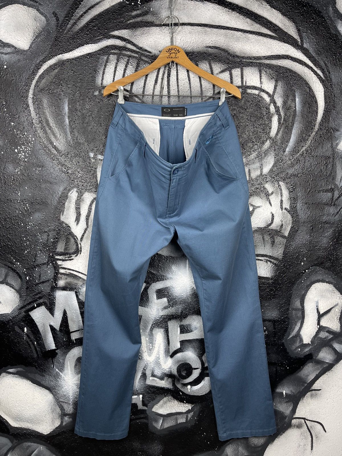 Oakley Oakley Regular Fit Blue Chino Trousers Pants Size W36 L32 Size US 36 / EU 52 - 8 Thumbnail