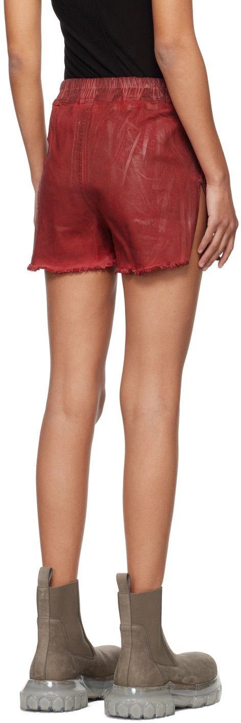 Rick Owens o1y0126 Denim Short in Red Size 26" / US 2 / IT 38 - 3 Thumbnail