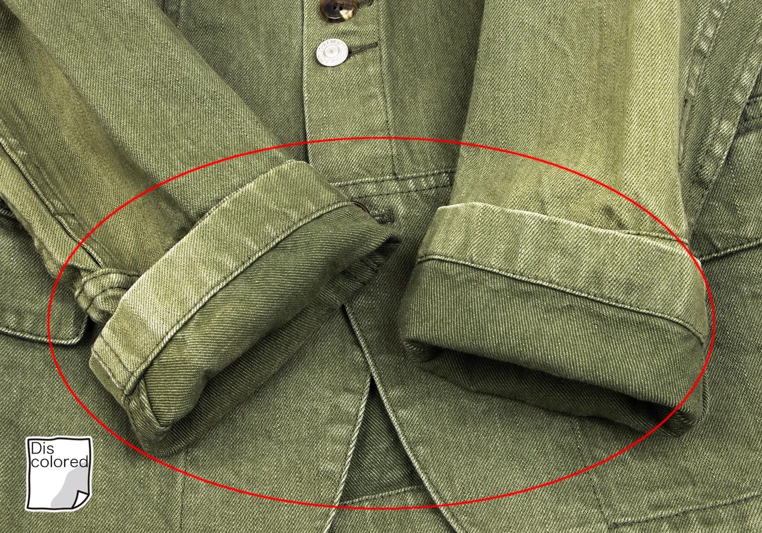 Junya Watanabe Button Design Denim Tailored Jacket in Khaki Size US M / EU 48-50 / 2 - 11 Thumbnail