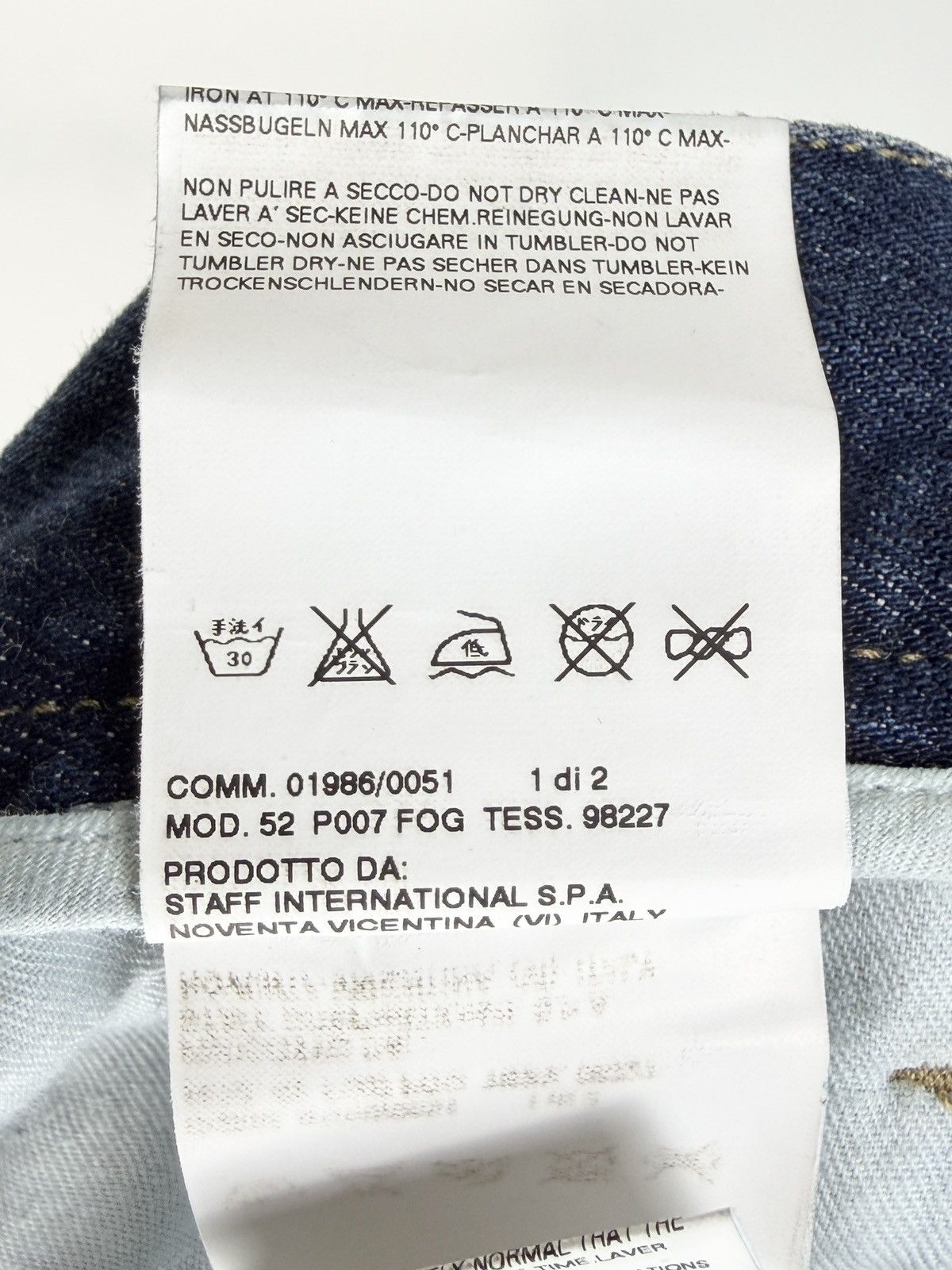 Rick Owens SS05 Rick Owens Scorpio Margiela Waxed Coated Denim Jeans Size US 34 / EU 50 - 8 Thumbnail
