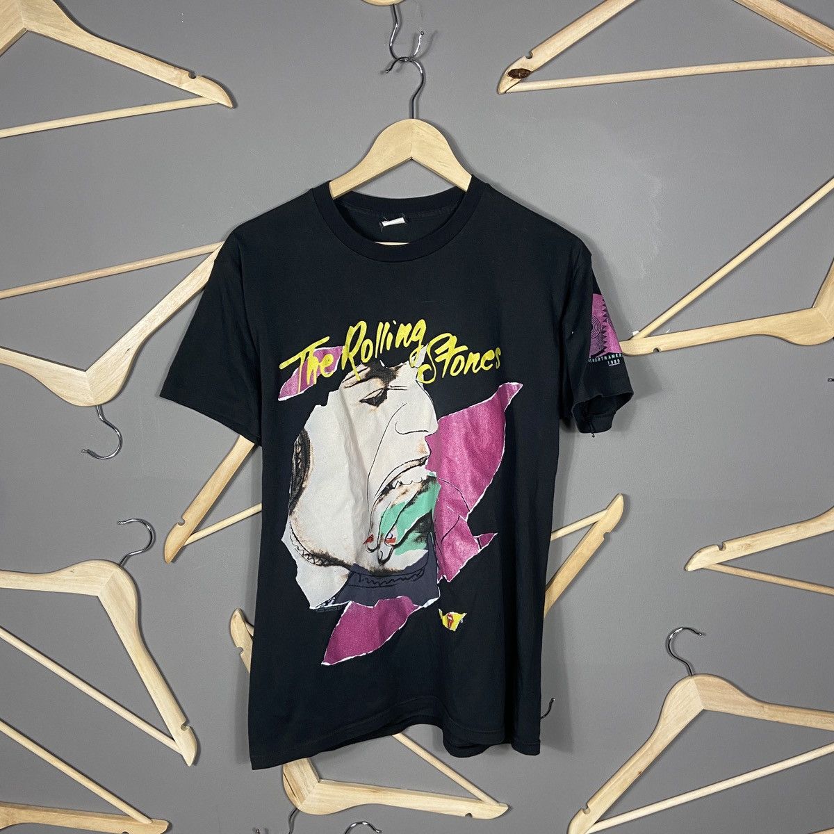 Andy Warhol Vintage 1989 The Rolling Stones by Andy Warhol Tour T-shirt Size US L / EU 52-54 / 3 - 1 Thumbnail