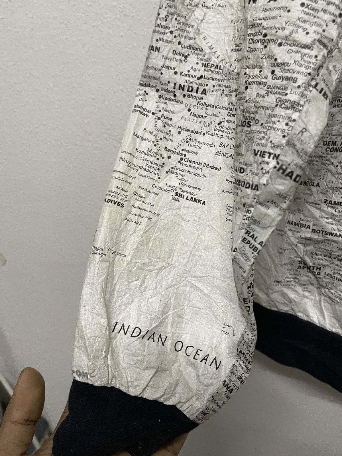 Other 90s KURT COBAIN STYLE MAPS JACKET BY LESLIE JORDAN Size US S / EU 44-46 / 1 - 16 Thumbnail