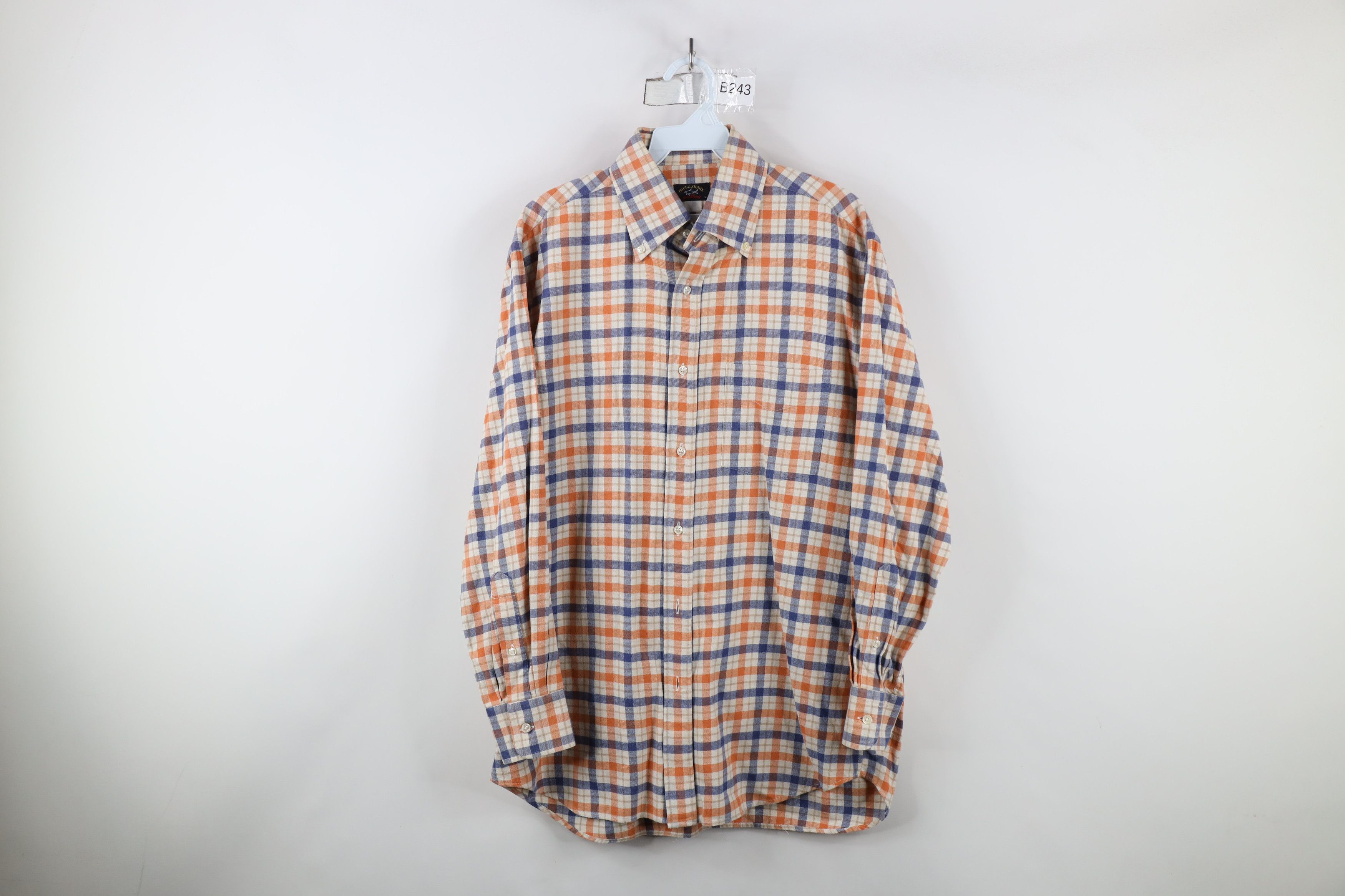 Paul & Shark × Vintage Paul & Shark Yachting Plaid Flannel Button Down Shirt Size US M / EU 48-50 / 2 - 1 Thumbnail