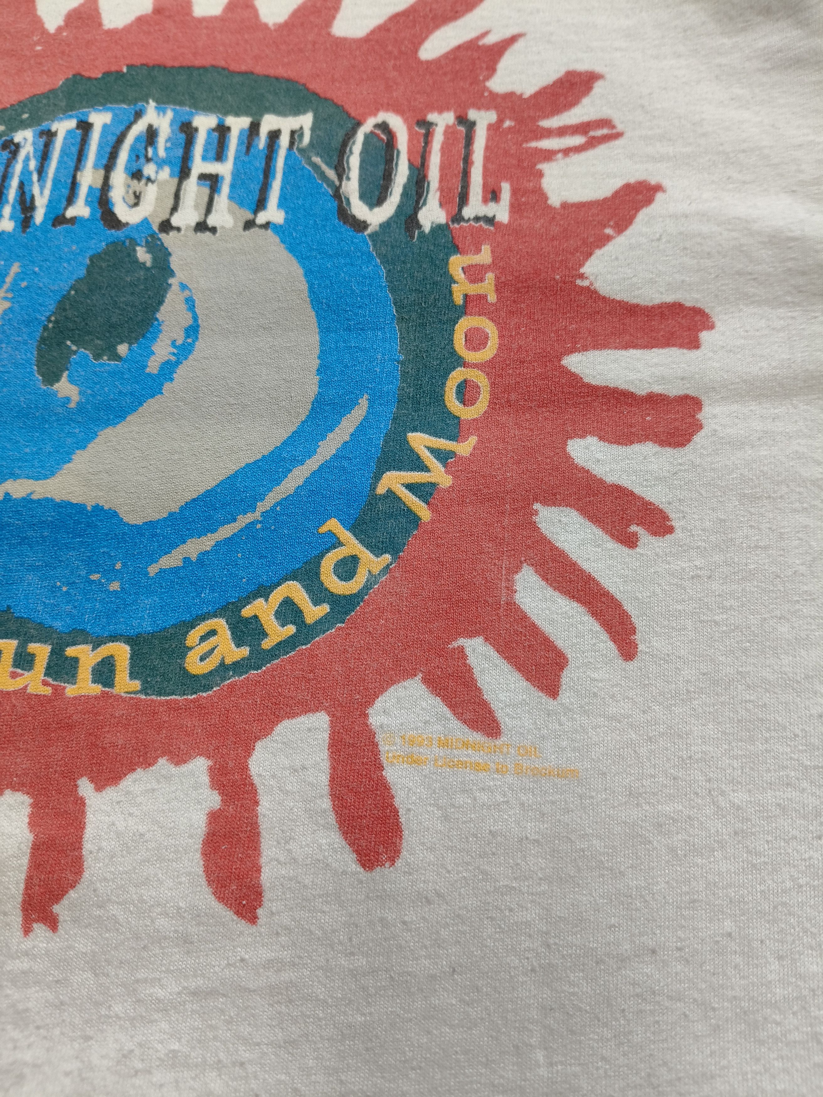 Vintage Midnight Oil 1993 Band Merch T-Shirt Size US XL / EU 56 / 4 - 5 Thumbnail