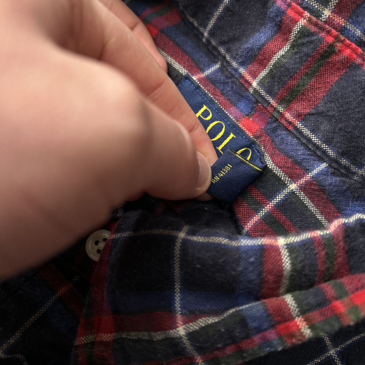 Polo Ralph Lauren Mens Polo Ralph Lauren Multicolored checked y2k button shirt Size US XL / EU 56 / 4 - 6 Thumbnail