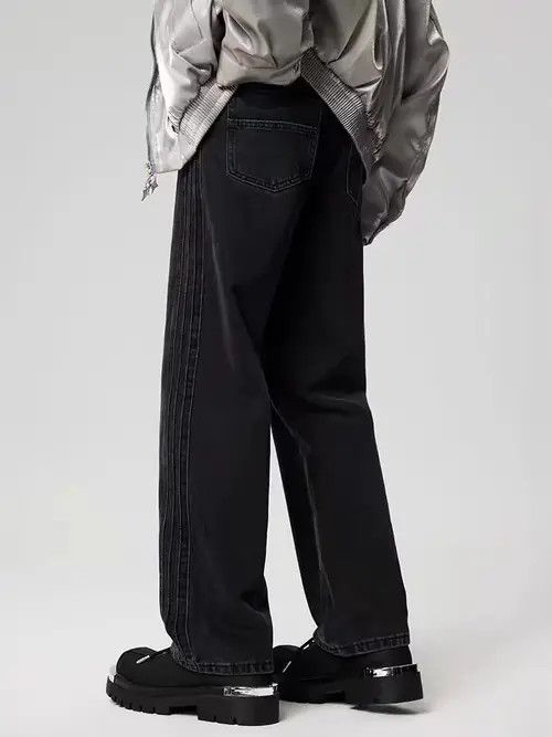 Japanese Brand Kurumiya x Aya Vintage Street Loose Casual Black Jeans Size US 34 / EU 50 - 5 Thumbnail