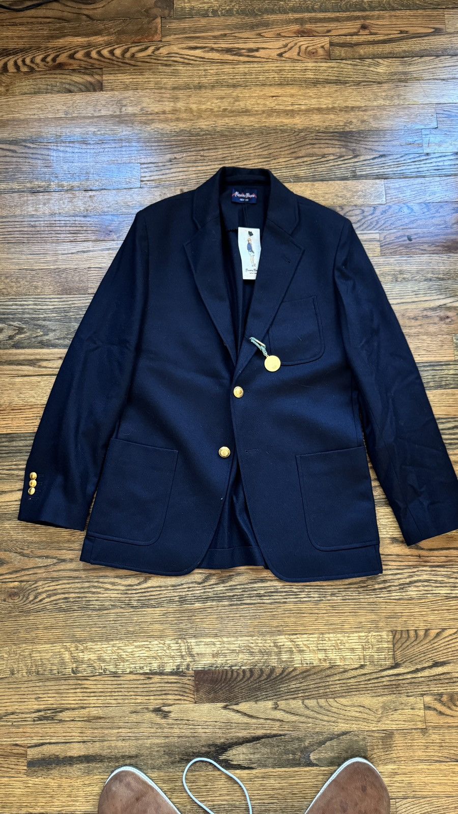 Rowing Blazers 40R Rowing Blazers Navy Wool Flannel Blazer Size 40R - 3 Thumbnail