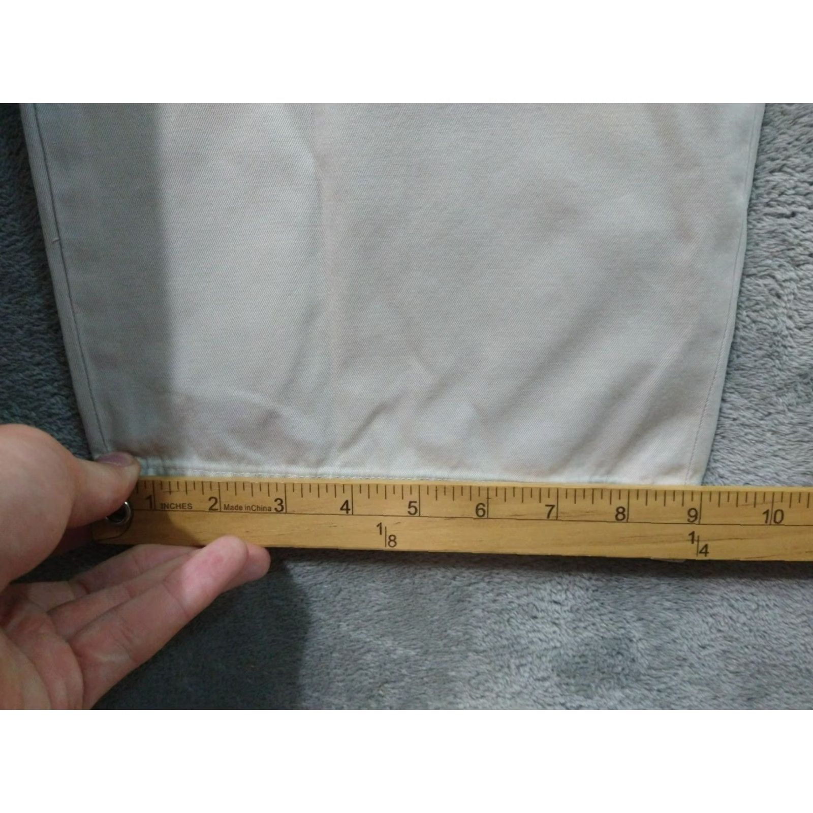 Banana Republic Banana Republic Pants Adult 38x32 Beige Gavin Chino Flat Front Cotton Straight Leg Mens Size US 38 / EU 54 - 6 Thumbnail
