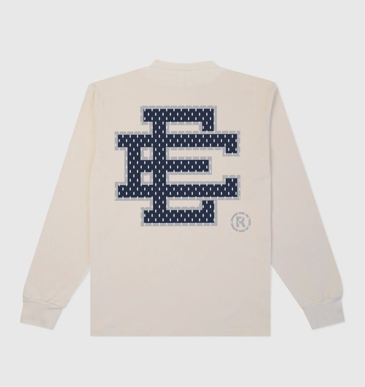 Eric Emanuel Eric Emanuel EE ivory white w navy long sleeve shirt XL Size US XL / EU 56 / 4 - 1 Thumbnail