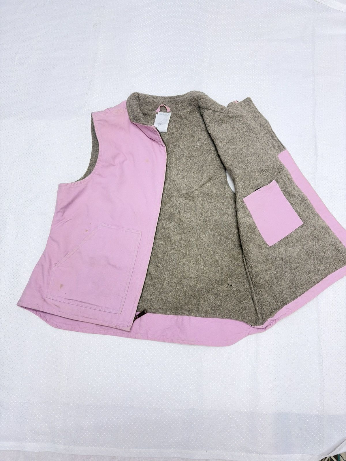 Carhartt Vintage Carhartt Sandstone Sherpa-Lined Vest - Size XL / US 12-14 / IT 48-50 - 2 Thumbnail