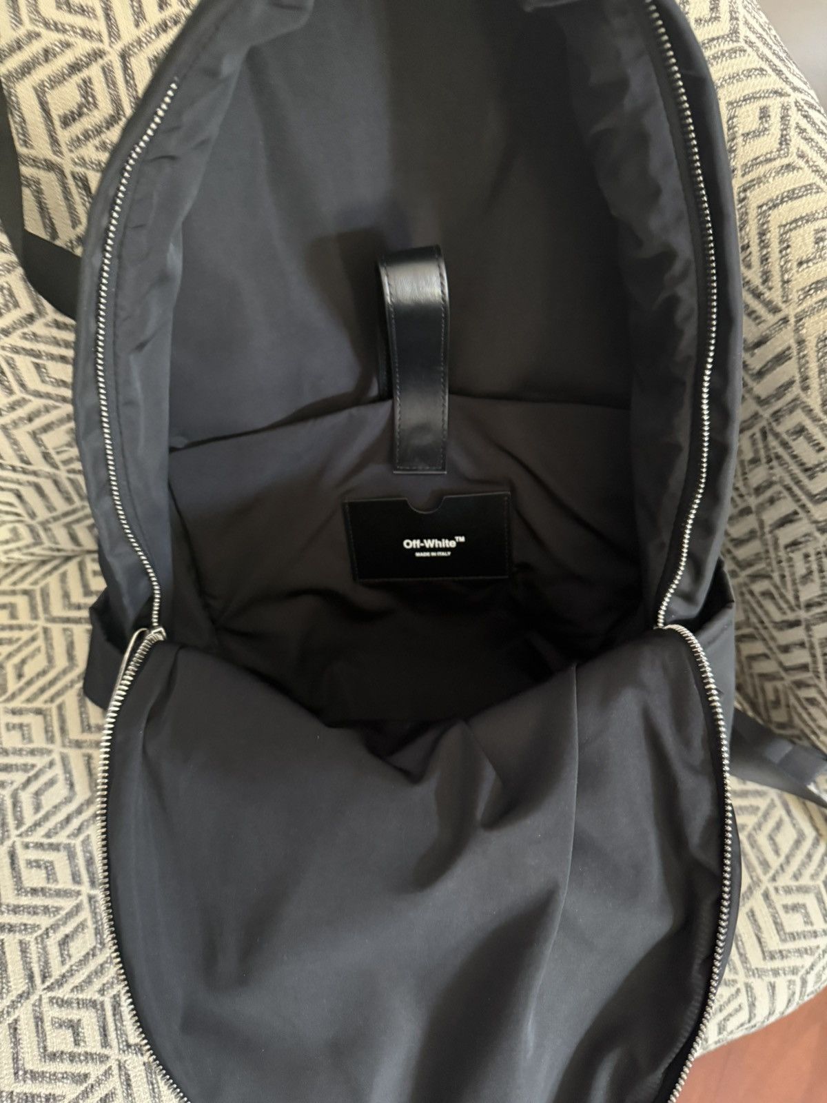 Off-White OFF‑WHITE Quote Backpack Black/White Size ONE SIZE - 4 Thumbnail