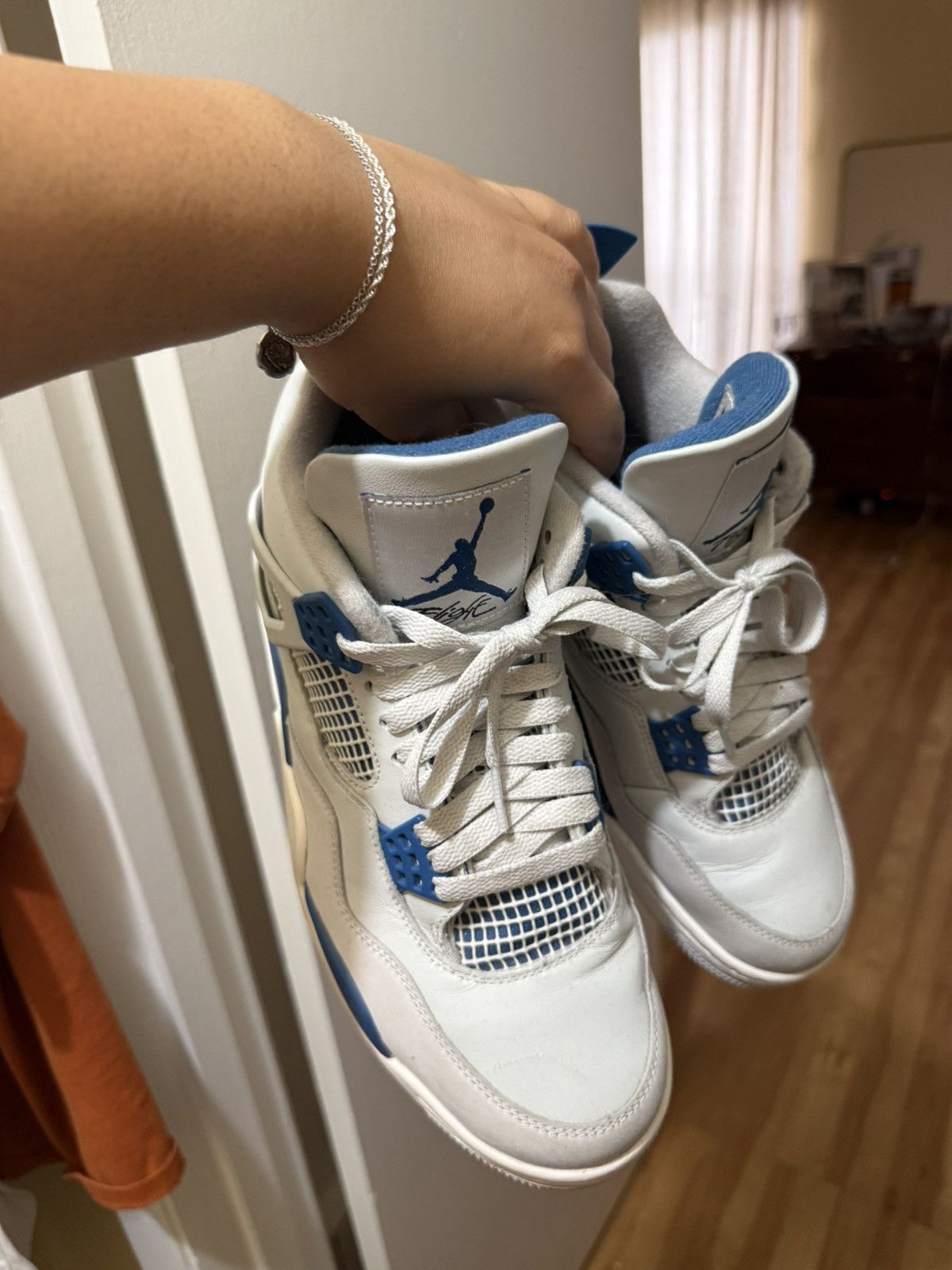 Nike Nike air jordan 4 retro military blue Size US 9.5 / EU 42-43 - 1 Thumbnail