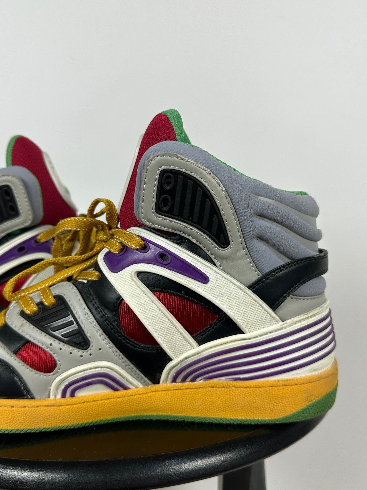 Gucci Gucci Basket Hi Top Sneakers Size US 8.5 / EU 41-42 - 14 Thumbnail
