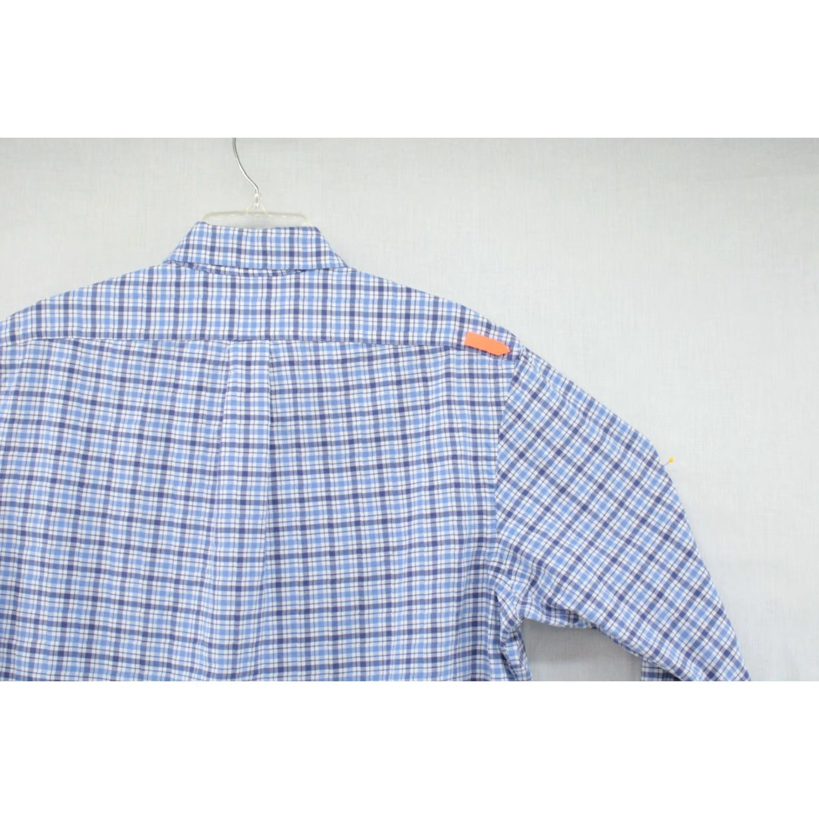 Polo Ralph Lauren Polo Ralph Lauren Shirt Mens Large White Blue Tattersall Flesh Pony Long Sleeve Size US L / EU 52-54 / 3 - 3 Thumbnail