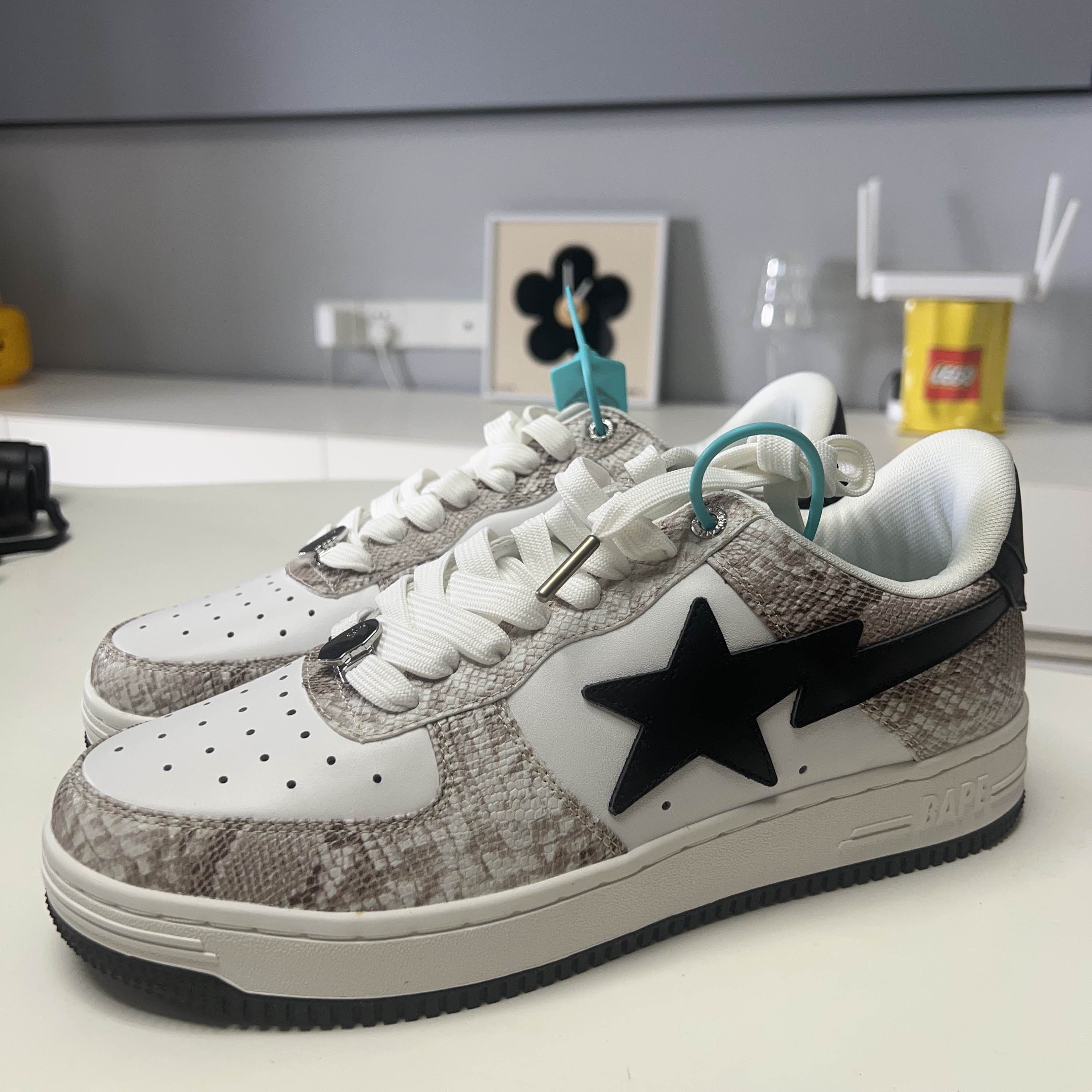 Bape A Bathing Ape Snakeskin Bape Sta Sneakers US 9.5 Size US 10 / EU 43 - 1 Thumbnail