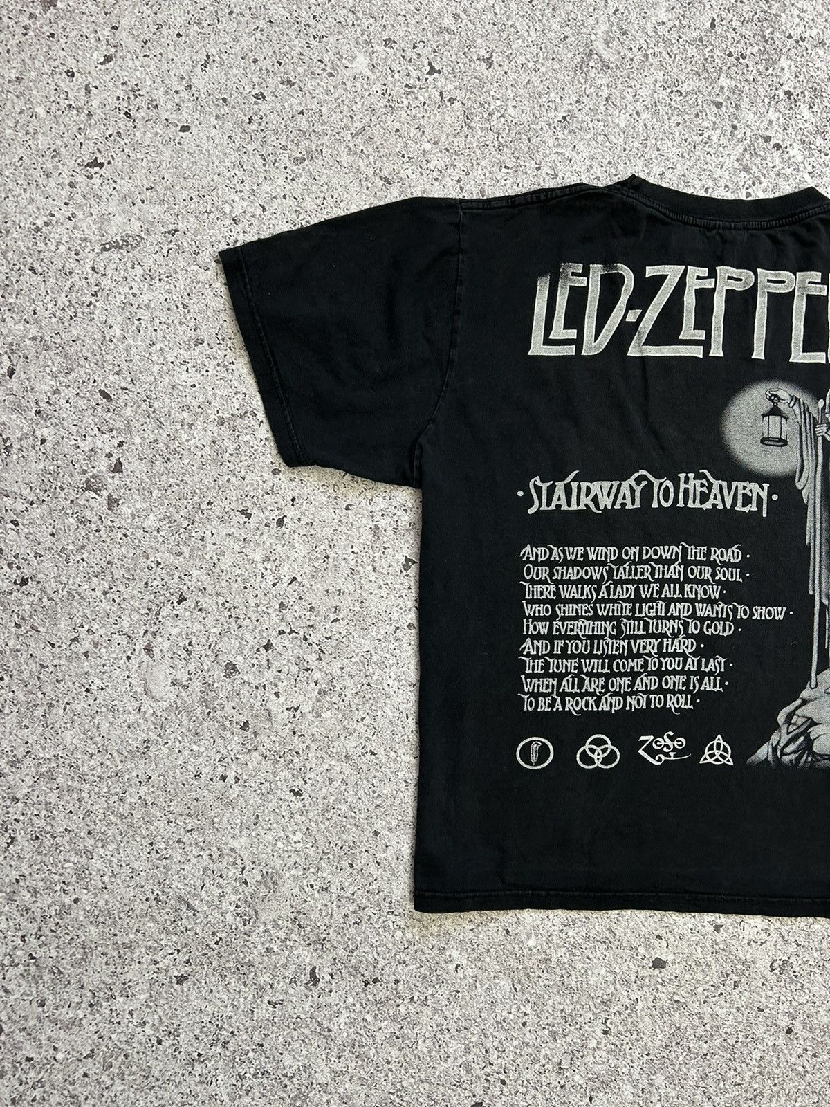 Band Tees × Led Zeppelin × Vintage Vintage 90’s Led Zeppelin Stairway To Heaven Band T-shirt Size US XXL / EU 58 / 5 - 7 Thumbnail