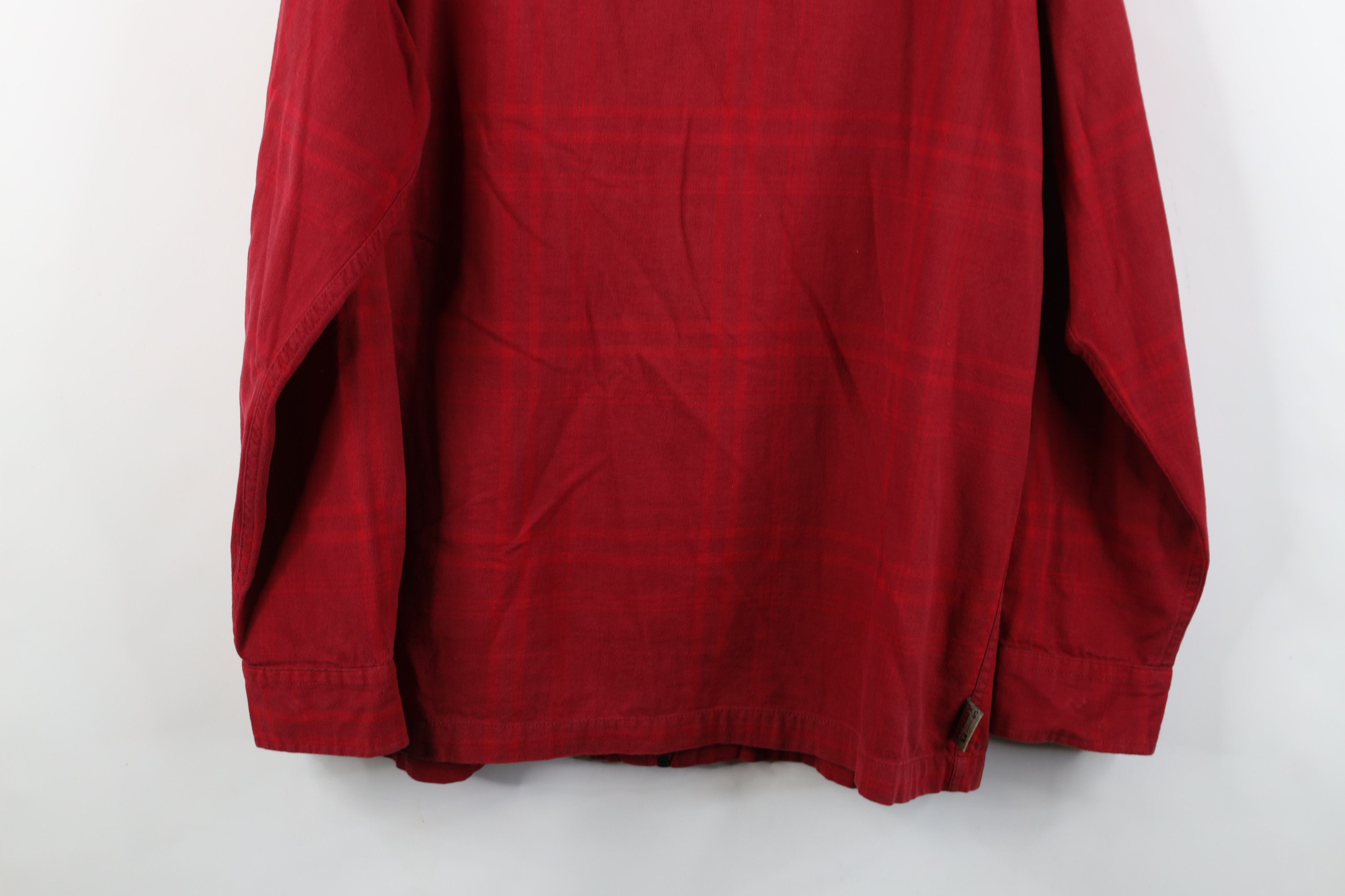 Tommy Hilfiger Vintage 90s Y2K Tommy Hilfiger Flannel Zip Shirt Jacket Size US L / EU 52-54 / 3 - 15 Thumbnail