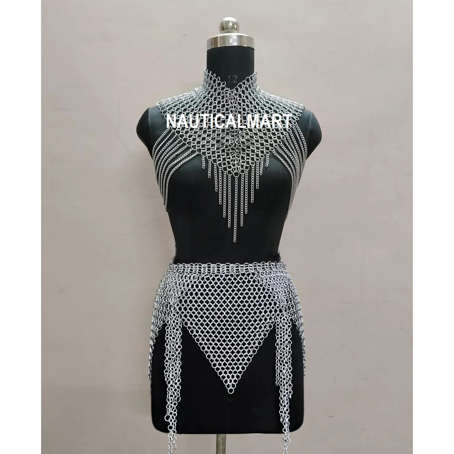 Other Medieval Aluminum Chainmail Top and Skirt Size ONE SIZE - 1 Thumbnail