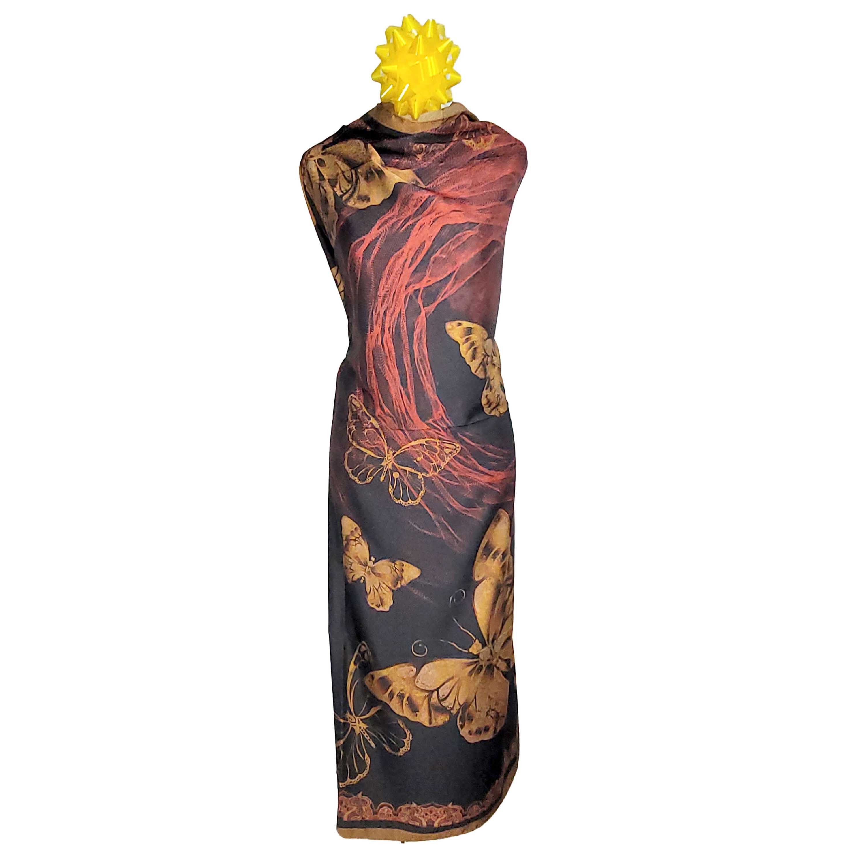Other NWT Double Sided Silk Scarf 52"x52" Large Square Wrap 3249 Size ONE SIZE - 10 Thumbnail