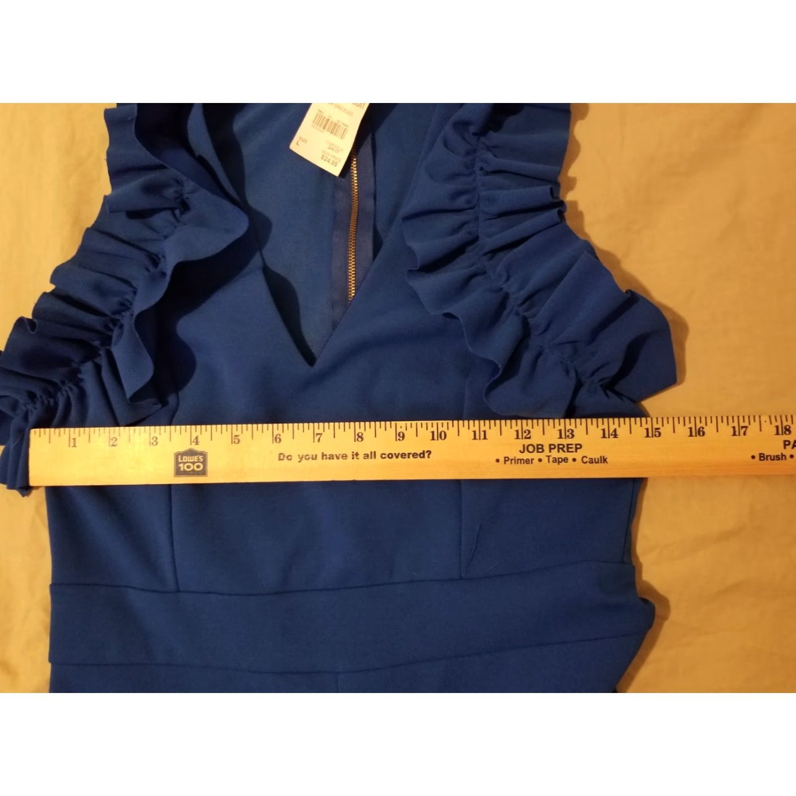 Vintage Womens Touch Me Romper Pants Suit L Blue 1 Piece V-Neck Casual Summer Spring Regular Womens L Blue Romper Suit Size 36" / US 14 / IT 50 - 5 Thumbnail