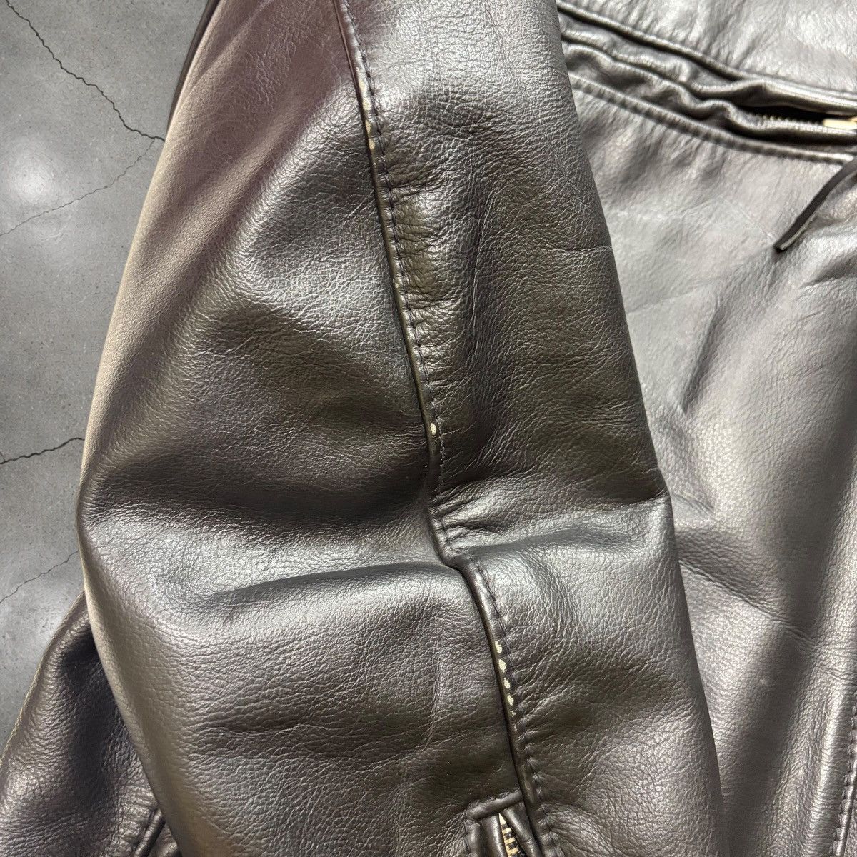 Harley Davidson VTG Harley Davidson USA Made Leather Jacket Cafe Racer Large Size US L / EU 52-54 / 3 - 18 Thumbnail
