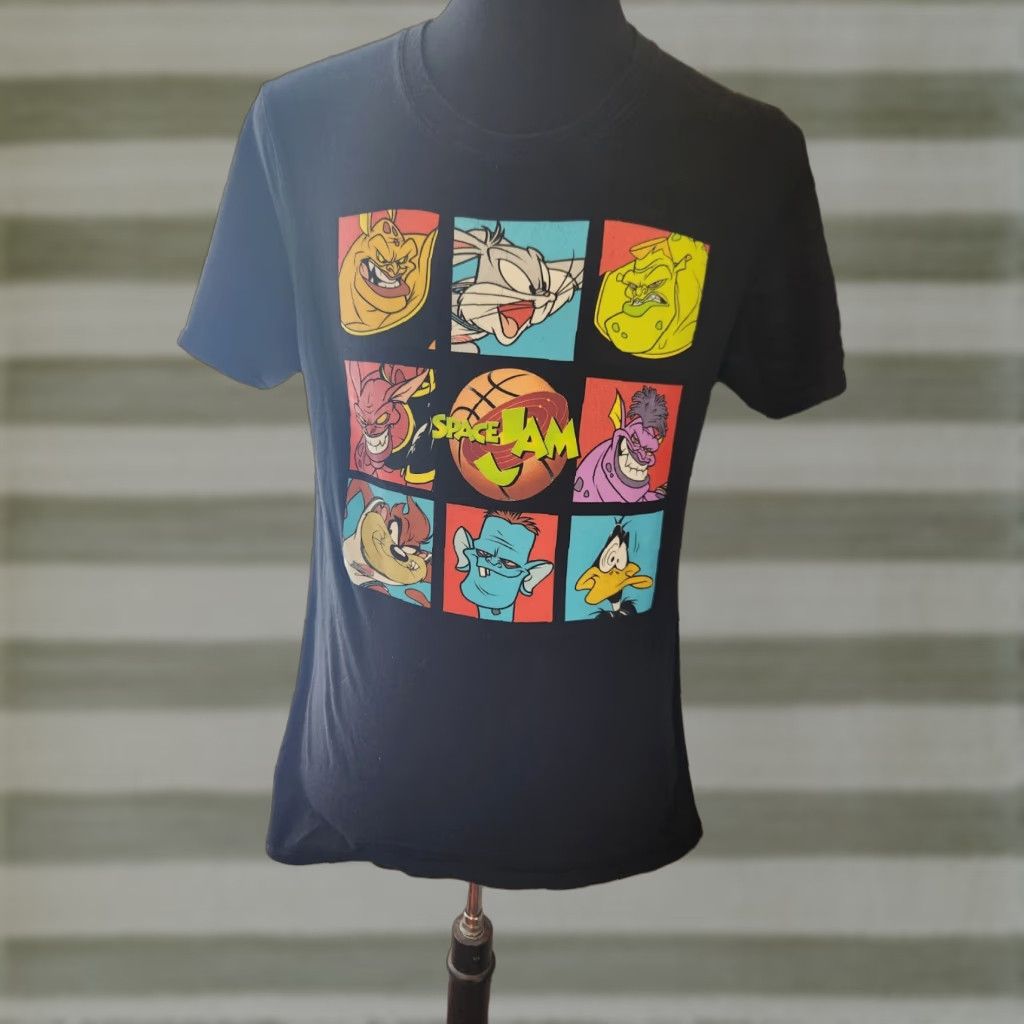 Vintage Space Jam Mens Classic Tune Squad Black T-Shirt Size Medium Size US M / EU 48-50 / 2 - 1 Thumbnail